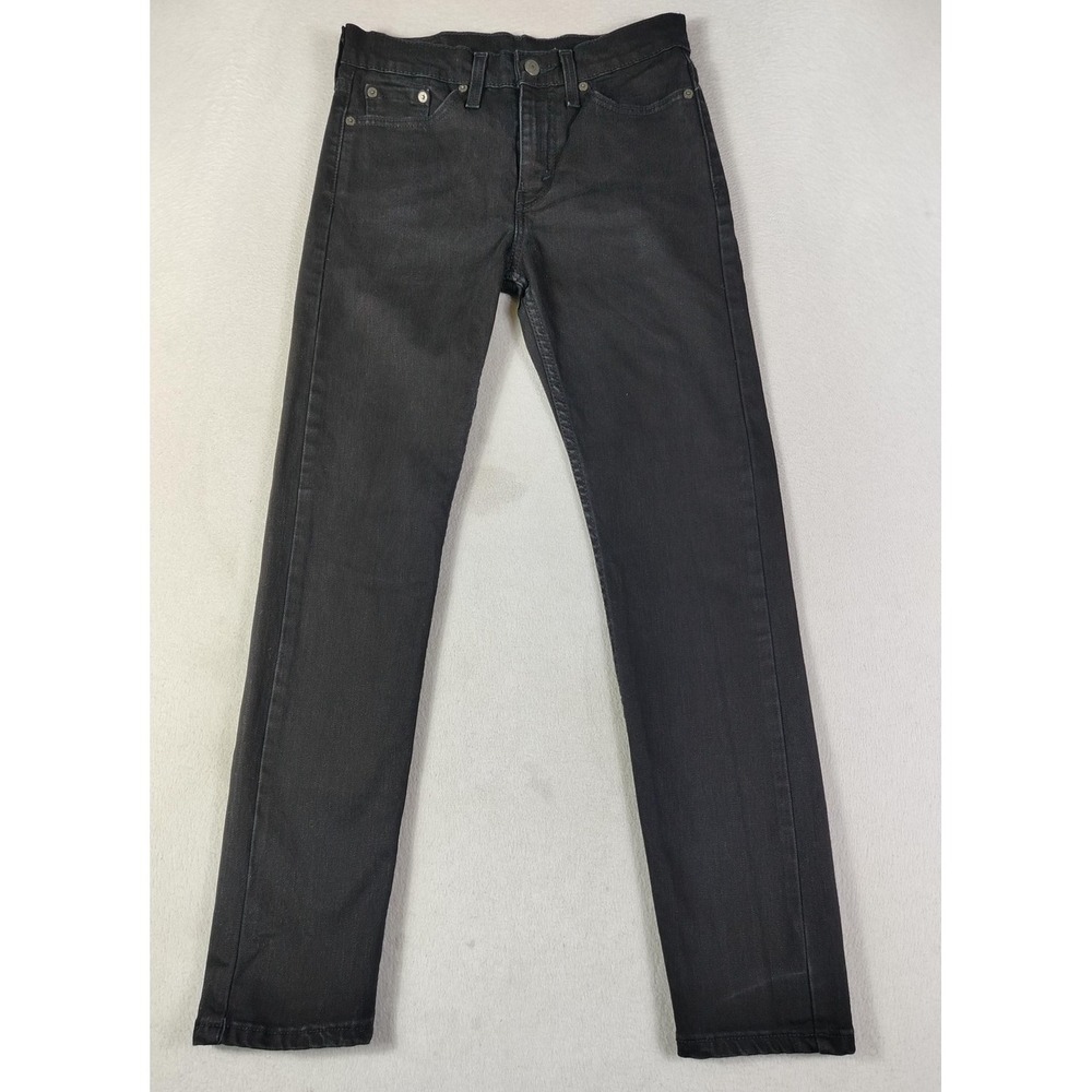 Levis 510 Jeans Mens 28 Black Dark Wash‎ Skinny Slim Fit Stretch Skater Grunge